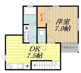 エスポワールメゾンの物件間取画像